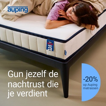 Auping 20% korting op matrassen