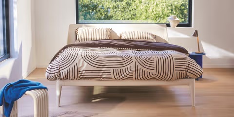 Auping Essential Sand beige met overtrek Swoosh