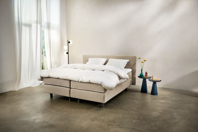Auping Original boxspring met hoofbord Dublin, Grid 01 Natural