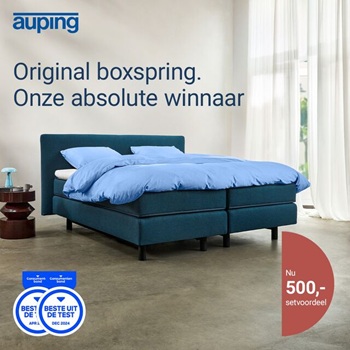 Auping € 500,- setkorting op boxspring Original
