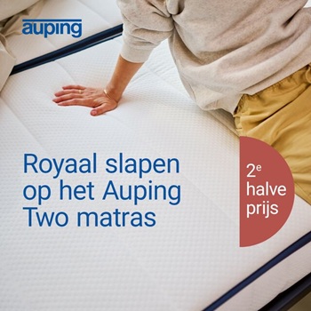 Auping korting - matras One en Two 2e halve prijs
