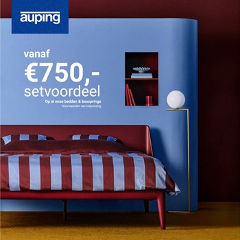 Auping actie - Tot 20% korting op de Auping collectie