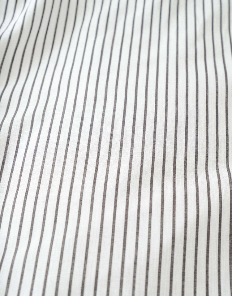 Marc O'Polo Classic fine stripe antraciet